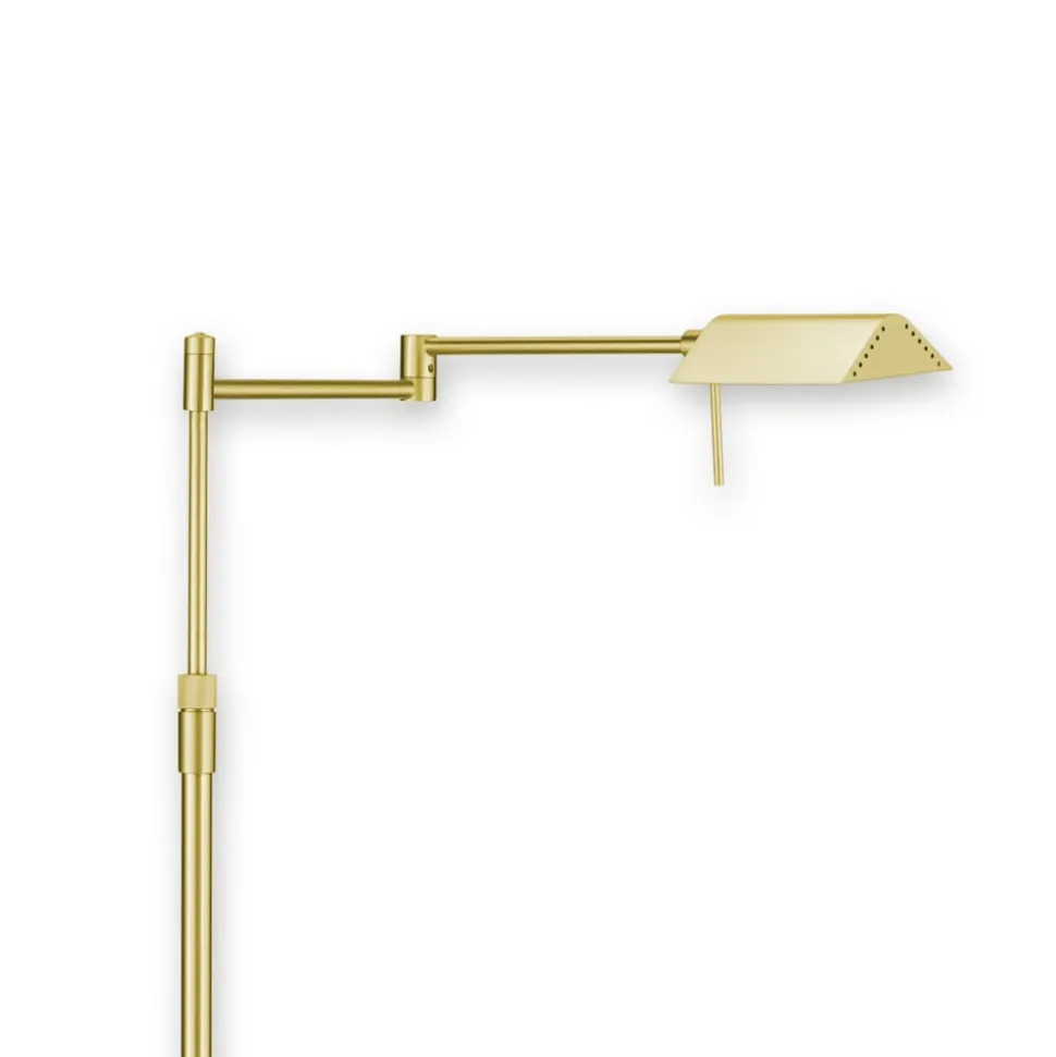 FINN udsøgt LED-gulvlampe mat messing