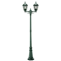 Firenze lygtepæl, 2 lyskilder, grøn