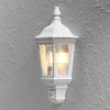 Firenze udendørs væglampe, halvcirkel sensor, hvid