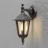 Firenze udendørs væglampe, sort, fatning i bunden, 36 cm