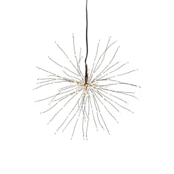 Firework LED-hængelampe, sort, metal, Ø 26 cm, stik