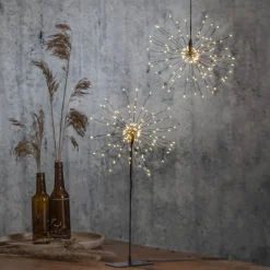 Firework LED-hængelampe, sort, metal, Ø 26 cm, stik