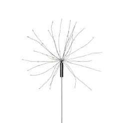 Firework LED-solcellelampe med jordspyd, 100 cm