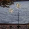 Firework LED-solcellelampe med jordspyd, 85 cm