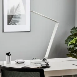 Flad LED-skrivebordslampe Wasp af aluminium