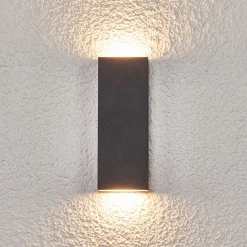 Flad LED-udendørsvæglampe Corda