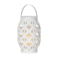 Flame Lantern LED-lygte, hvid, højde 23 cm