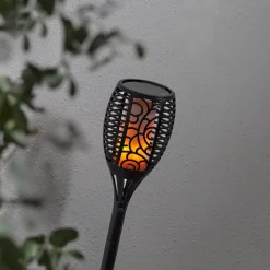 Flame LED-solcellelampe, tre anvendelsesmuligheder, 54 cm