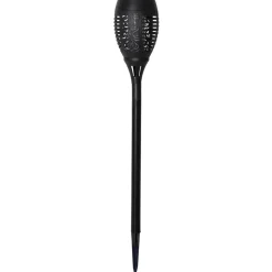 Flame solcelle LED-lampe m. jordspyd, sæt m. 2 stk