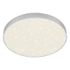 Flame Star LED-loftlampe, 840, Ø38,7 cm, sølv