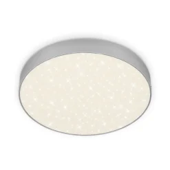 Flame Star LED-loftslampe, Ø 28,7 cm, sølv