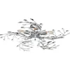 Flash loftlampe af metal, krom, Ø 65 cm