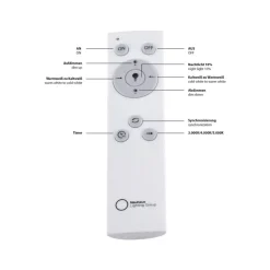 Flat LED-loftlampe, CCT, sort, 45 x 45 cm