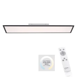 Flat LED-monteringspanel, CCT, sort, 119 x 29 cm