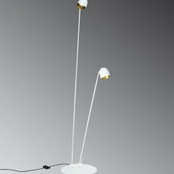 Fleksibel justerbar LED-gulvlampe Speers F hvid