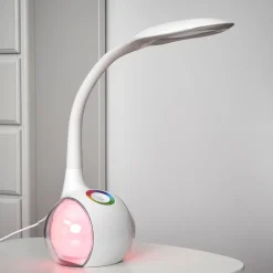 Fleksibel LED-bordlampe Paula, hvid