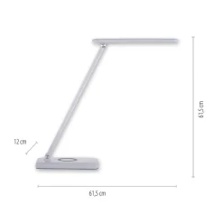 Florentina LED-skrivebordslampe, hvid