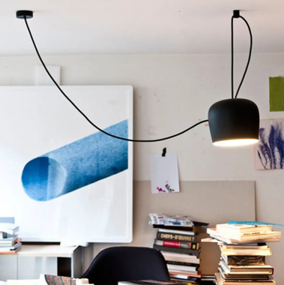 FLOS Aim LED-designer-pendellampe, sort