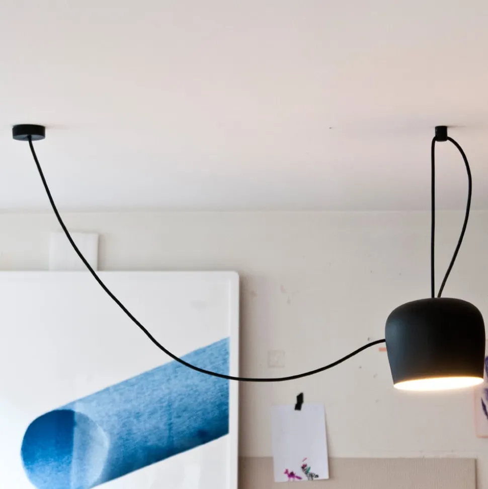 FLOS Aim LED-designer-pendellampe, sort