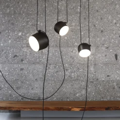 FLOS Aim LED-designer-pendellampe, sort