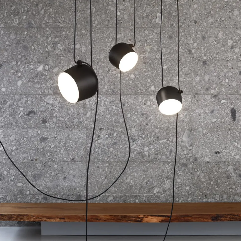 FLOS Aim LED-designer-pendellampe, sort