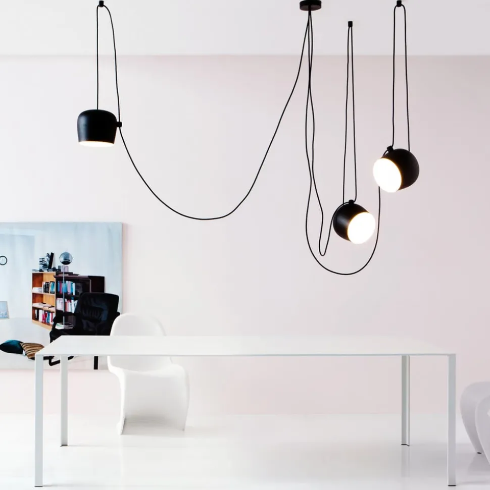 FLOS Aim LED-designer-pendellampe, sort