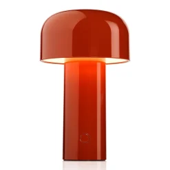 FLOS Bellhop genopladelig LED-bordlampe murstensrød