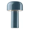 FLOS Bellhop opladelig LED-bordlampe, gråblå