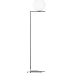FLOS IC F2 gulvlampe krom Ø 30 cm