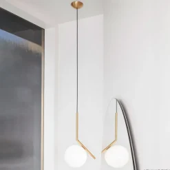 FLOS IC S2 designer hængelampe, messing