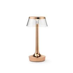 FLOS LED-bordlampe Bon jour unplugged, kobber