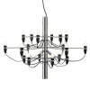 FLOS 2097/18 LED-lysekrone, frostet, krom