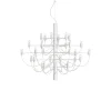 FLOS 2097/30 LED-lysekrone, klar, hvid