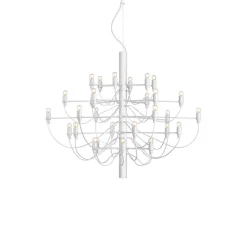 FLOS 2097/30 LED-lysekrone, klar, hvid