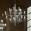 FLOS 2097/30 LED-lysekrone, matteret, hvid