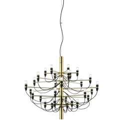 FLOS 2097/50 LED-lysekrone, matteret, messing