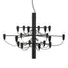 FLOS 2097/18 LED-lysekrone, matteret, sort