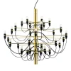 FLOS 2097/30 Lysekrone messing 30x2,7W LED mat