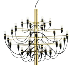 FLOS 2097/30 Lysekrone messing 30x2,7W LED mat