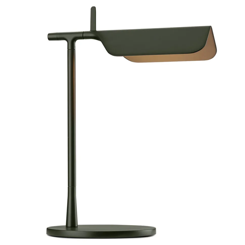FLOS Tab T LED-bordlampe, mat mørkegrøn