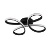 Fly LED-loftslampe, mat sort, 3.000 K, 40 cm x 40 cm