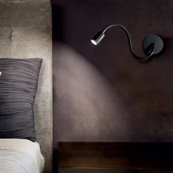 Focus fleksibel LED-væglampe, sort