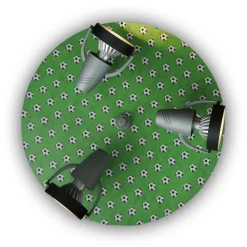 Fodboldformet loftlampe, 3 lyskilder