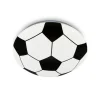 Fodbold LED-loftlampe, sort-hvid, Ø 27,5cm