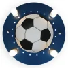 Fodbold loftlampe, 4 lyskilder, mørkeblå-hvid