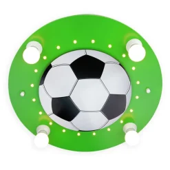 Fodbold loftlampe, 4 lyskilder, mørkegrøn-hvid