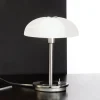 Fonta bordlampe med vippekontakt, mat nikkel