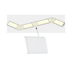 4 forbindelseskapper til Delta-Profil Your LED