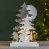 Forest Friends LED-dekolampe, hare, ræv, pindsvin