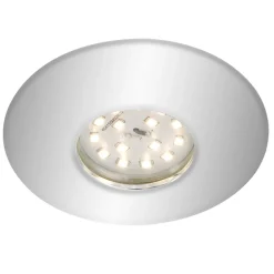Forkromet LED-indbygningsspot Bruser, IP65